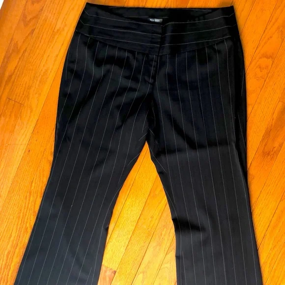 Women blazer and pant suit, Black with white stripes - Picture 5 of 7